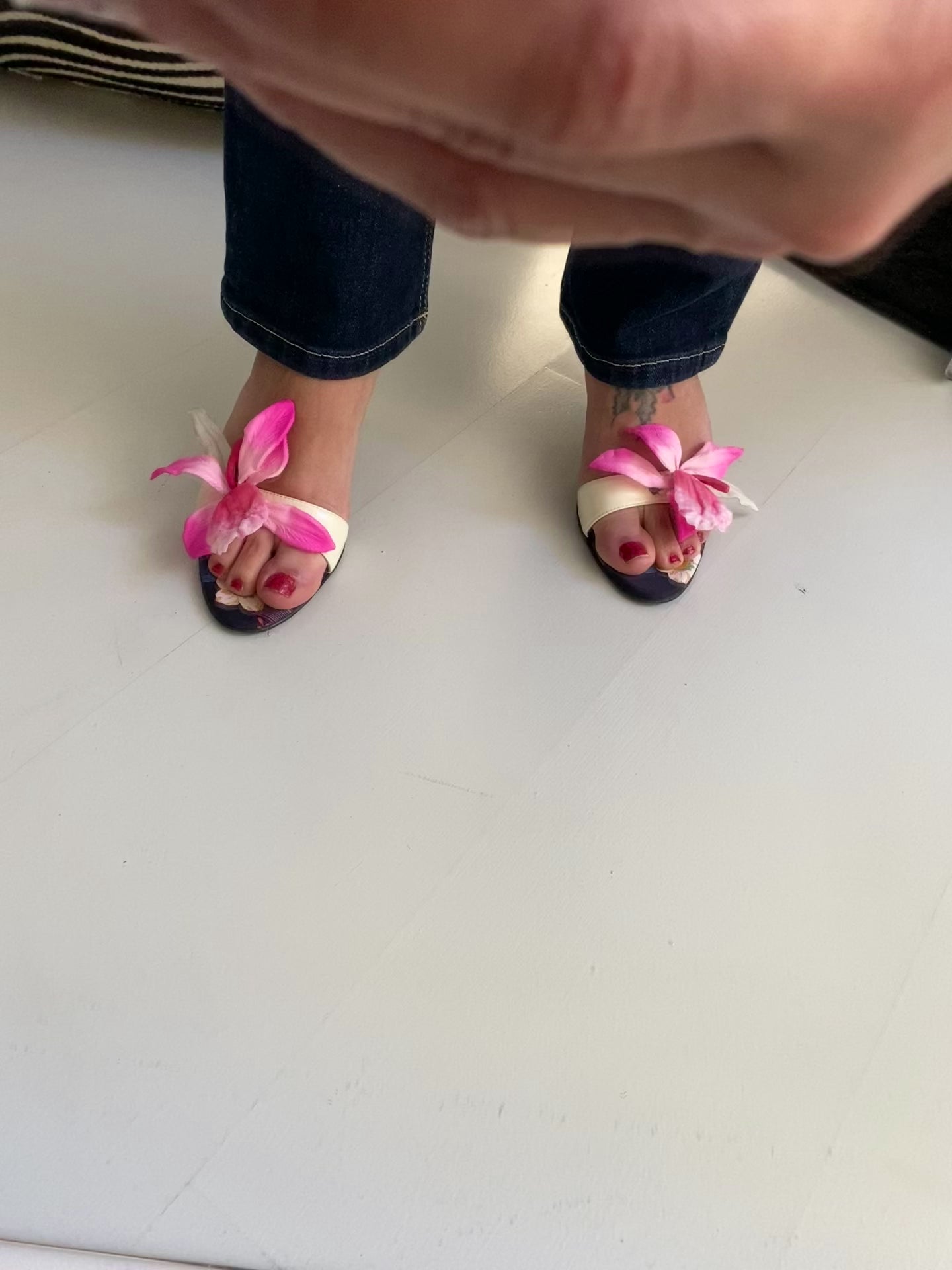 Sandali Casadei vintage flowers